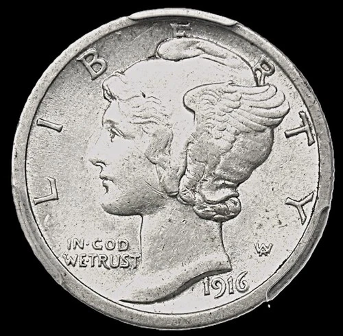 1916-D MERCURY DIME Denver Mint SLIVER COIN good CONDITION Key Date
