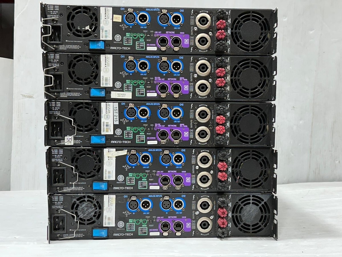 Crown Macro-Tech Ma 5000i 2Ch Power Amp 2500W #159 (PAIR