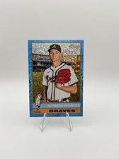 2025 Topps Heritage High Number AJ Smith-Shawver #559 Chrome Light Blue Sparkle