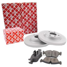 FEBI BILSTEIN Satz Bremsbeläge + Bremsscheiben Voll hinten für Audi TT 8N3 8N9