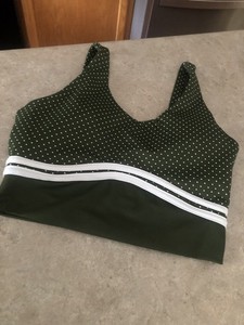 Women's Wilo Padded (Removeable) Polka Dot Sports Bra Size S EUC!