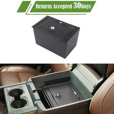 Center Console Storage Safe Box Wlock For 14-18 Chevy Silverado Gmc Sierra 1500