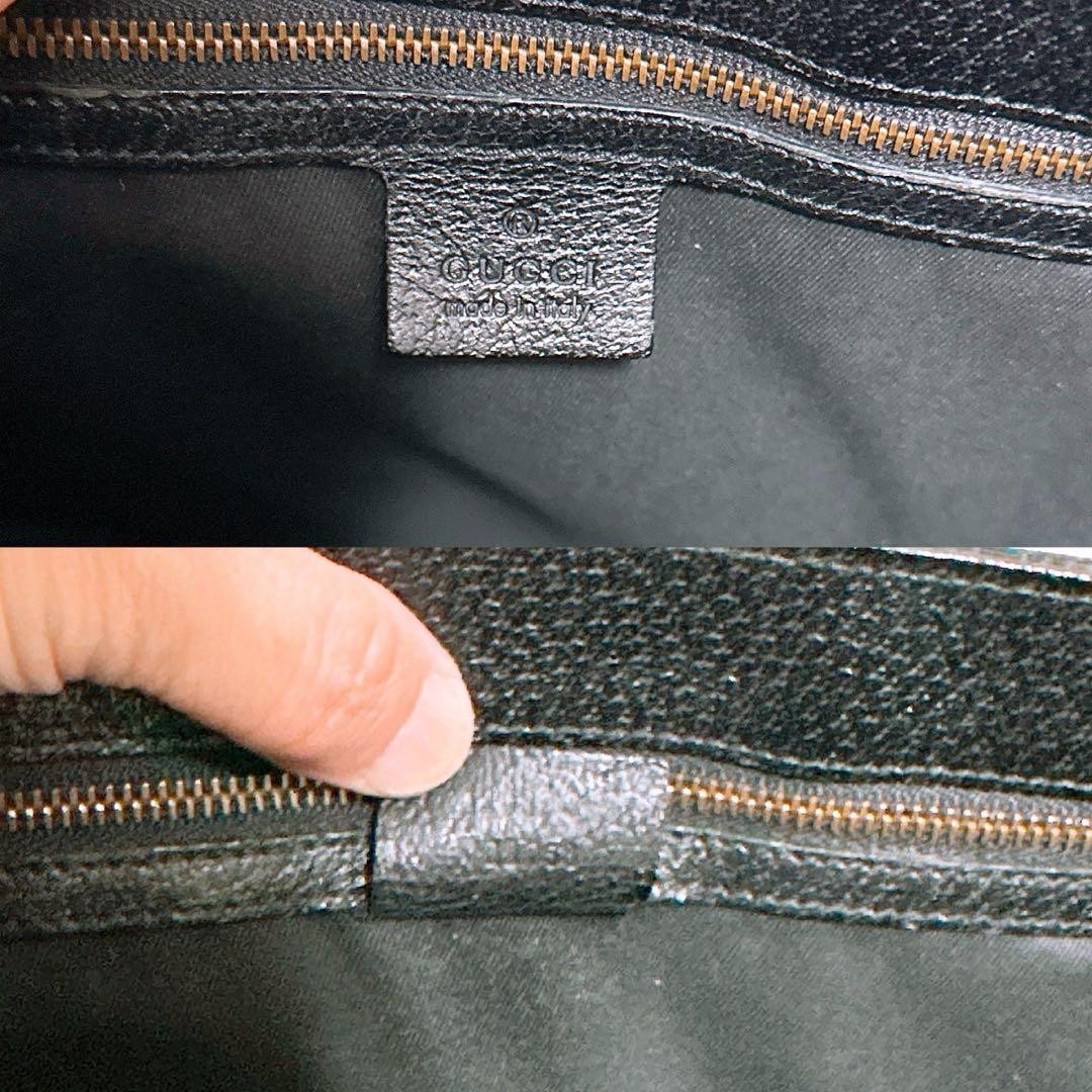 GUCCI GG Canvas Tote Bag Leather Handles A4 Size Excellent Condition thumbnail 10