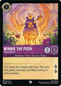 Disney Lorcana Fabled - 41 Winnie the Pooh Hunny Wizard, Common COLD FOIL