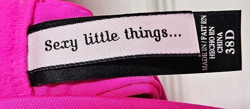 VICTORIA'S SECRET Sexy little things... Bra Hot Pink - Unique Peach Straps 38D - Picture 2 of 5
