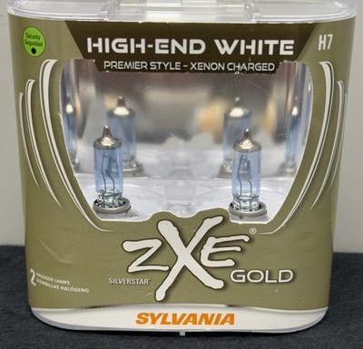 SYLVANIA H7 SILVERSTAR ZXE GOLD HALOGEN HEADLIGHT BULB, 2 PACK