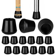 3/4" Chair Leg Tips Caps, Non-Slip Rubber Leg Tips, Stool Leg Protectors Cap