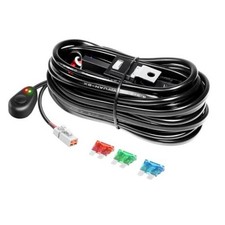 LED Work Light Bar Wiring Harness Kit with 2 PIN DTP Connector,12V 13AWG On