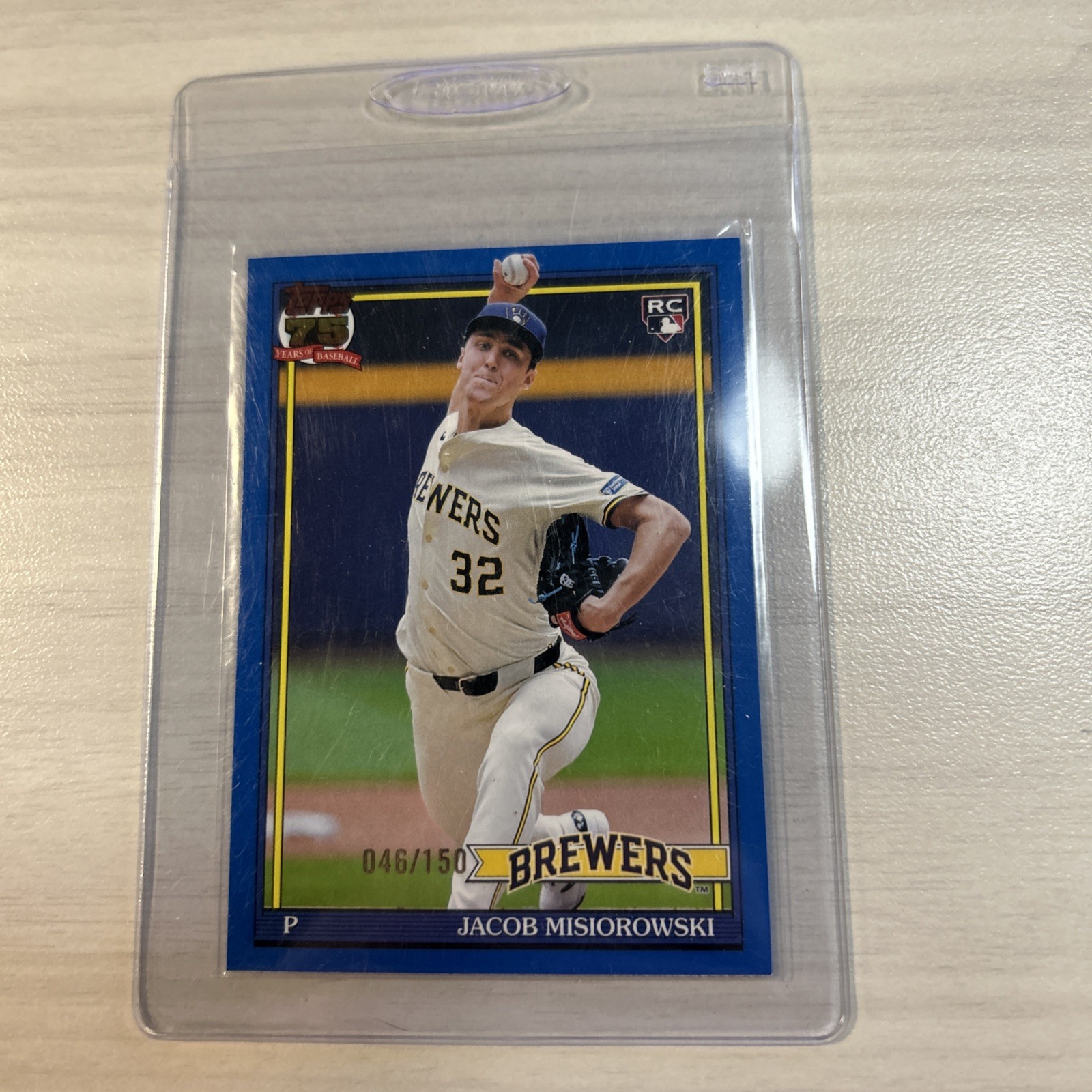 2026 Topps Series 1 -1991 Topps Baseball Jacob Misiorowski #T91-74 Blue/150 (RC)