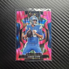 2025 Panini Select Jared Goff #69 Concourse Pink Shock Prizm