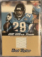 2005 Fleer Ultra Fred Taylor all Ultra Team 11/50 AU-FT Game Worn Patch