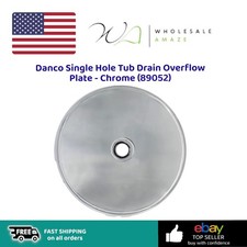 Danco Single Hole Tub Drain Overflow Plate - Chrome 89052
