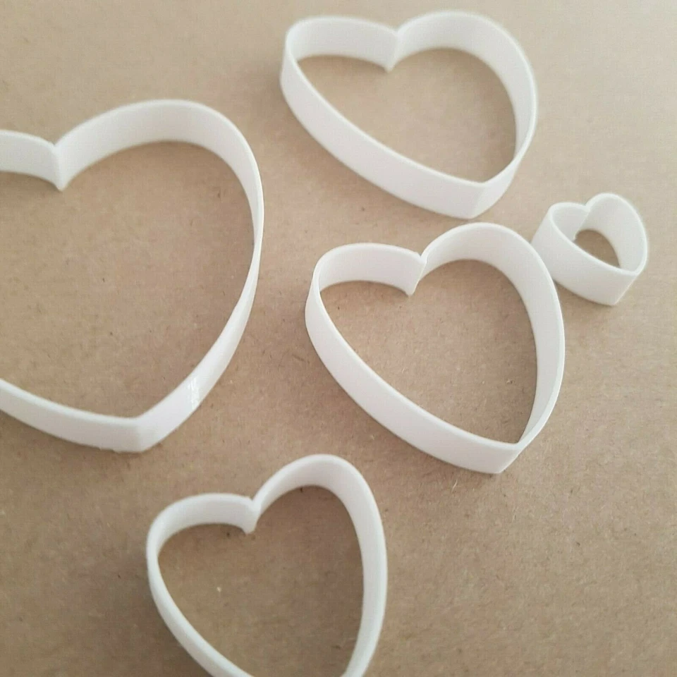 Herz Liebe Form Mini Fondant Schneider klein Zuckerkunst Glasur kleine scharfe Schablone - Bild 2 von 4