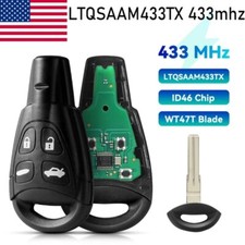 For Saab 93 95 9-3 9-5 Keyless Entry Smart Prox Remote Car Key Fob Ltqsaam433tx