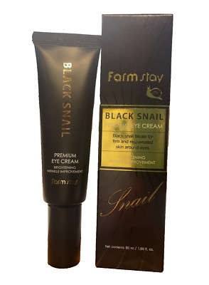 Farmstay Black Snail Premium Eye Cream 1.69 Improves The Appearance Of Wrinkles