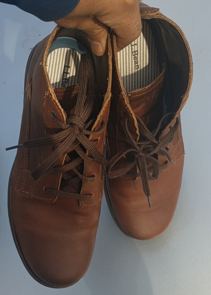 Vintage L.L. Bean Men\'s 10 Chukka Lite Boots Brown Mill Creek Leather LL Bean Chukka Lite Boot Mens 8.5 Brown Mill Creek Ankle  main image 4