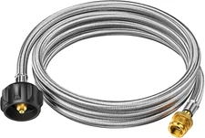 8ft Propane Hose Adapter 1lb to 20lb Tank Converter for Weber Q Blackstone Stove
