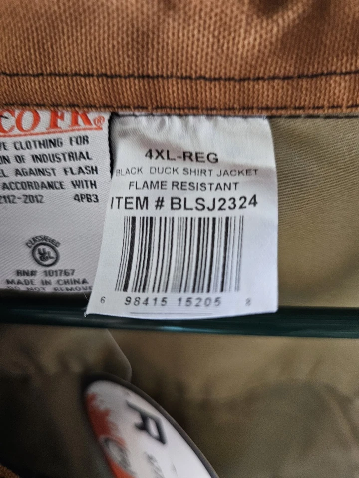 New Rasco FR Shirt Jacket 4XL - Image 2 of 2