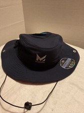 MISSION Cooling Bucket Hat, UPF 50, 3" Wide Brim Sun Hat UPF 50 Navy 