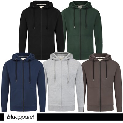 Mittelschwerer Herren Full Zip Hoodie Pullover Herren Zip Up Sweater French Terry S-3XL