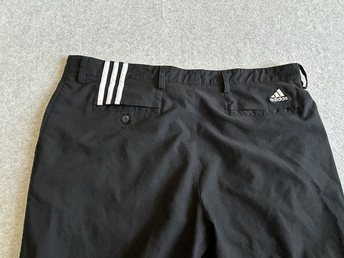 Adidas Pants Mens 38x30 Black Golf Straight Performance Climacool Stretch Casual - Picture 6 of 15