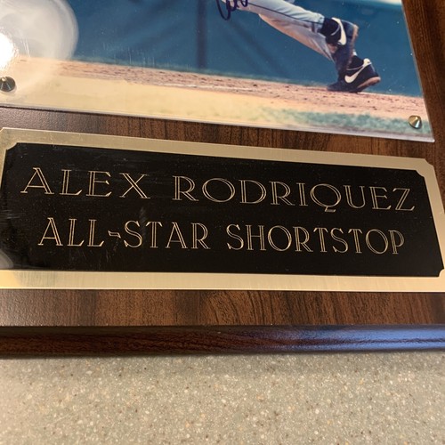 Alex (Arod) Rodriguez Signed 8x10 Photo Plaque / Mounted Memoirs Seattle mariner - Picture 3 of 4