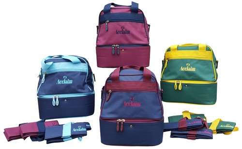 ACCLAIM Staple Mini Double Decker Two Tier Bowling Bag 2 x Two Bowls Carriers - Picture 2 of 30