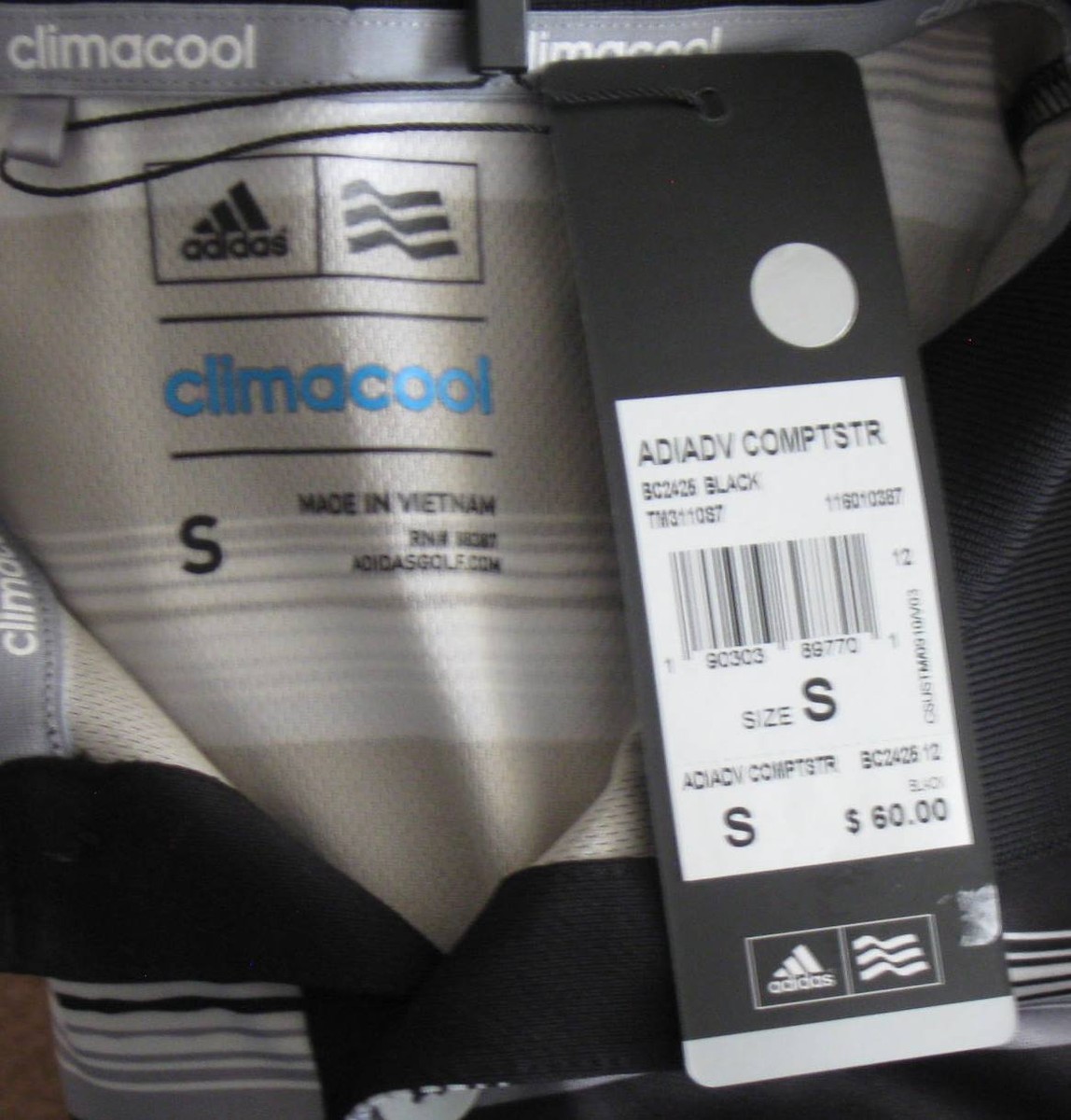 S Men Adidas Advantage ClimaCool Polo Shirt Black White Stripe