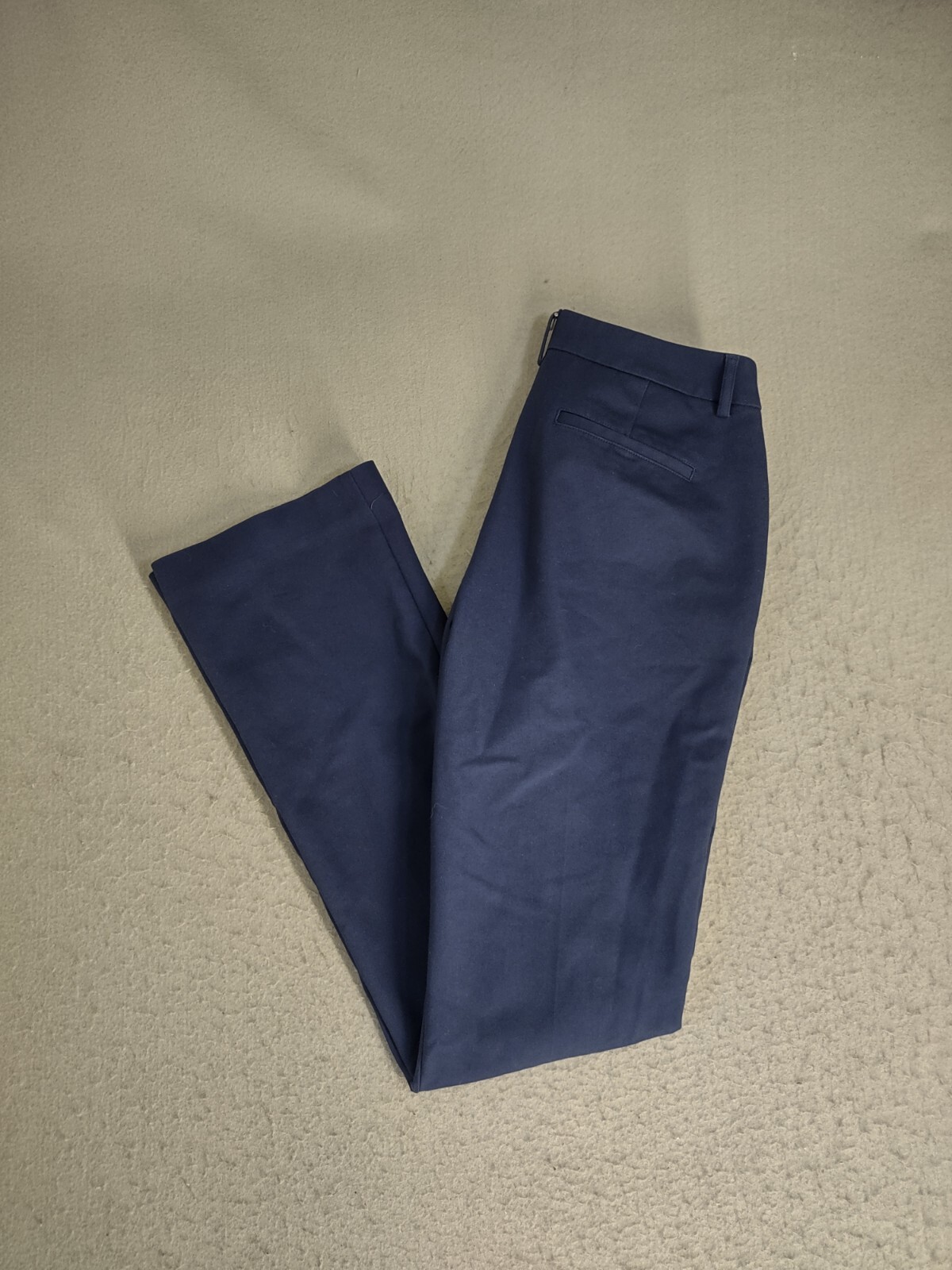 Express Womens Dress Pants 4 Long Blue Columnist Barely Boot Cut Low