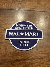 Wal Mart Walmart Private Fleet Driver Patch Vtg Trucker Hat 3” Iron On Rare Logo