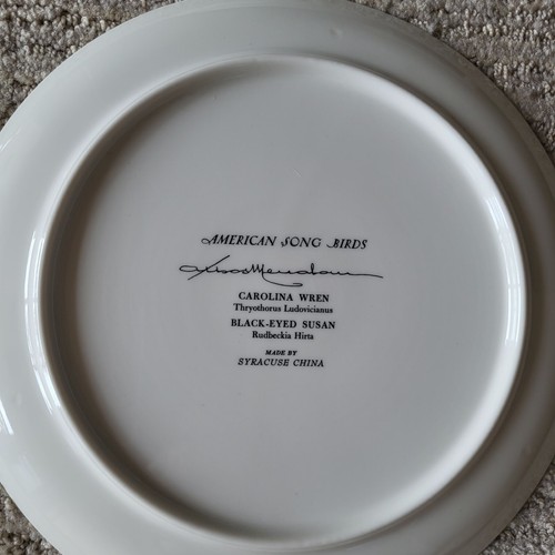 Set 4 Athos Menaboni American Song Bird Plates Syracuse China Wren Kinglet MINT - 第 9/14 張圖片