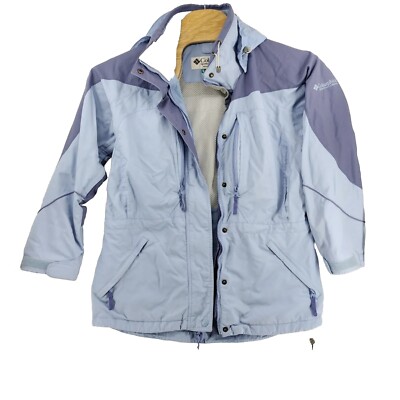 Columbia In Core Interchange Women's M Coat Blue Hooded Jacket Ski  Snowboard - Main Image