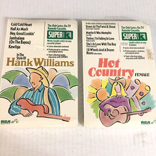 Karaoke Cassette tapes Style of Hank Williams Hot Country Females