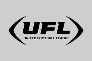 UFL United Football League Logo Mens Interlock Knit Mock Turtleneck S-6XL New