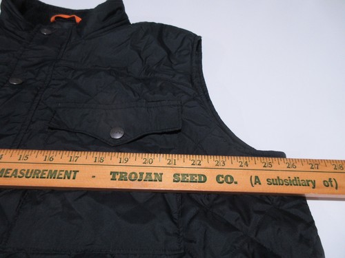 Sz 2XL VINTAGE WALLS Full Zip Quilted Work Vest Jacket Black Men's Finsulate - Picture 2 of 15