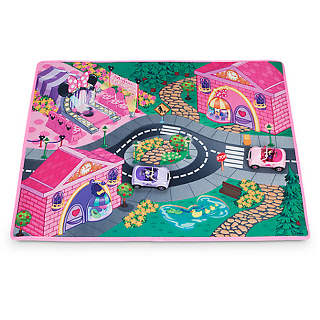 AUTHENTIC DISNEY MINNIE MOUSE PLAY MAT DAISY DUCK VEHICLE CAR PLAY SET