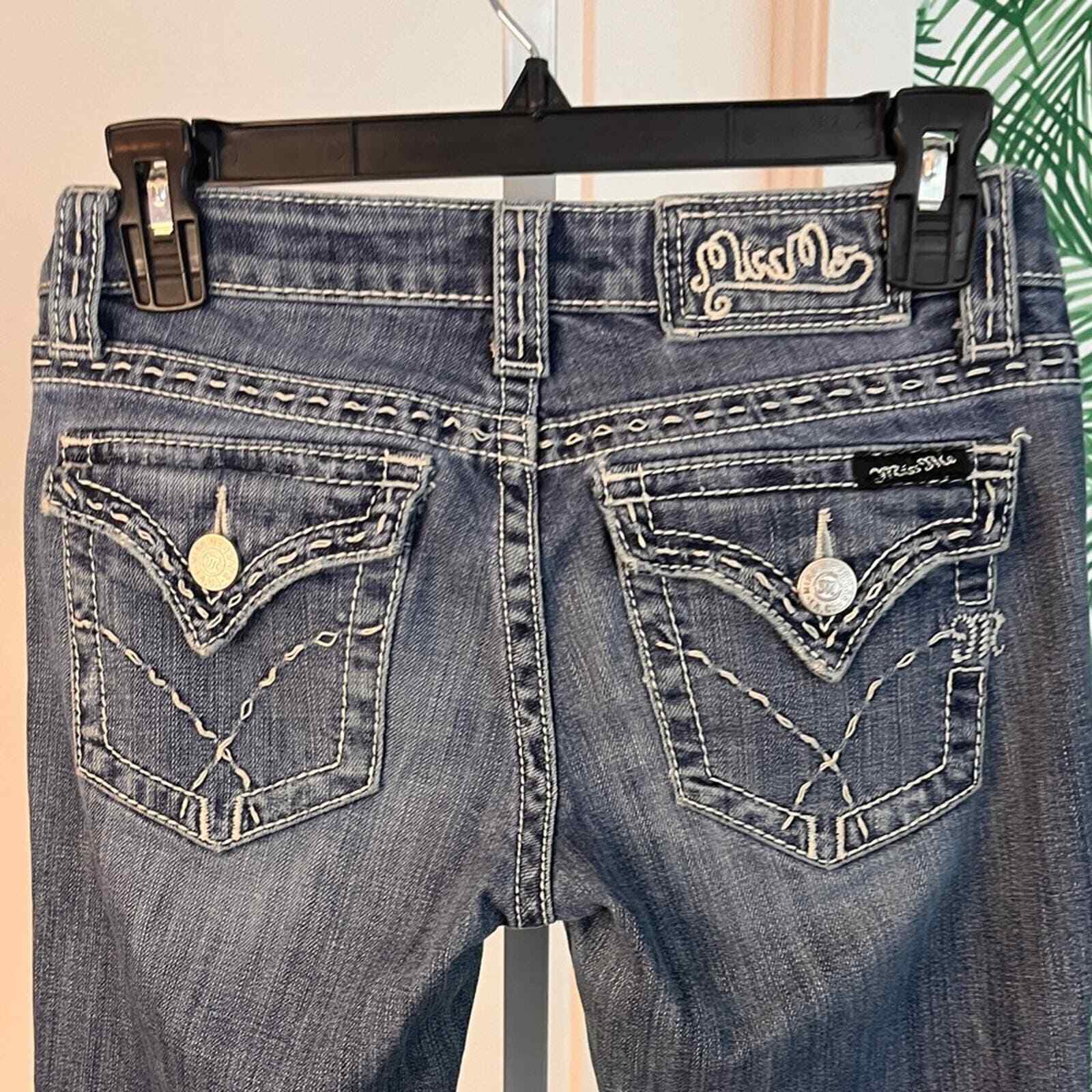 Miss Me Womens Embellished Bootcut Jeans size 26 - image 3