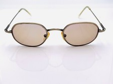 Vintage Deco 4 Bronze Metal Oval Sunglasses Italy FRAMES ONLY