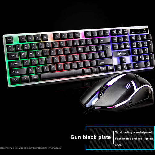 3 Pcs Teclado para juegos Mecanico con Retroiluminación LED + Ratón + Auricular - Picture 6 of 12
