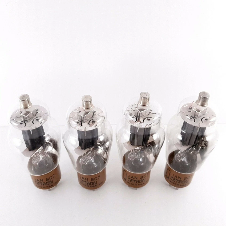 4 X TUBO DE CETRON JAN 807. USA PROD. PRATOS PRETOS. QUADRICICLO COMBINADO. NOVO NA CAIXA/NOVO NA CAIXA. CJ ENA - Imagem 3 de 4