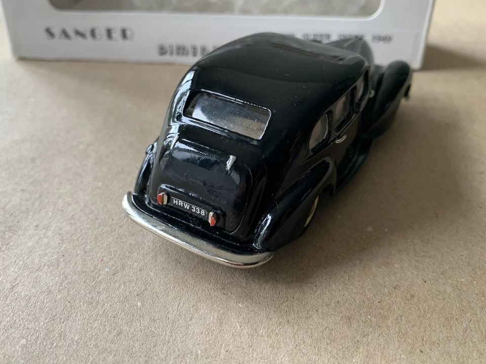 RARO 1/43 SANGER 1949 HUMBER S S SNIPE - MODELO DE COCHE DE METAL BLANCO ACABADO A MANO Foto 4 de 4