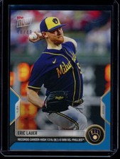 2022 Topps Now #93 Eric Lauer Blue Parallel Card #d 48/49