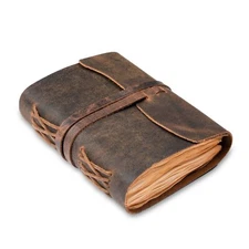 Leather Bound Journal 220 Pages-Vintage Blank Paper Diary for Writing, Sketching