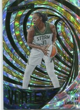 2022 Panini Revolution WNBA TINA CHARLES VORTEX #13 FRACTAL PARALLEL ATL DREAM