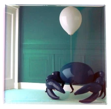 Blue Crab Balloon FRIDGE MAGNET style D