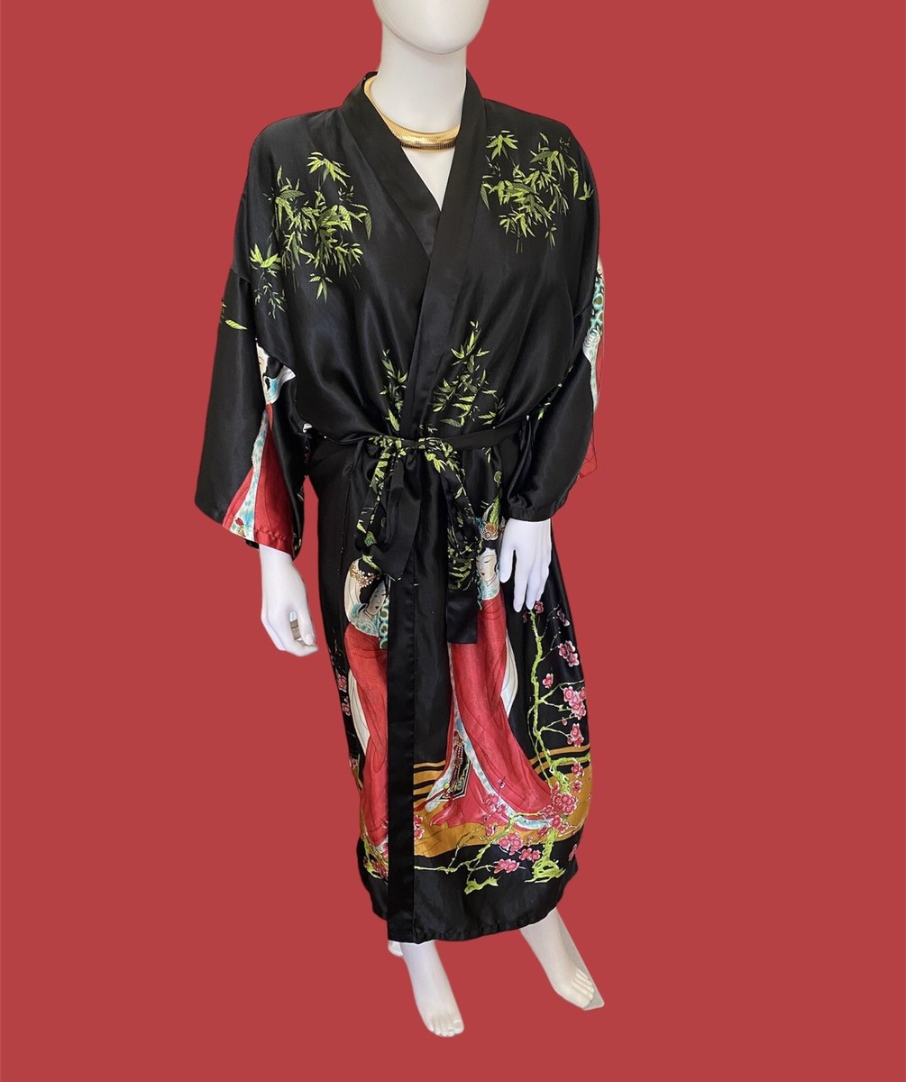 Pajamas Shein Kimono Satin Vintage Shanghai Soho Satin Kimono Robe