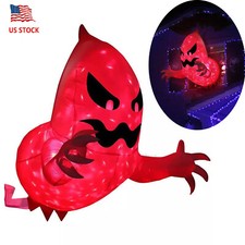 4.6ft Halloween Inflatable Window Ghost Scary Flying Phantom LED Light Decor USA