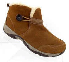 Easy Spirit Explore 24 Womens Ankle Boots Size 5.5 Brown Suede 