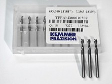 Fräser VHM D 3,0 mm 2- Schneider 3 Stück NEU CNC Fräsmaschine Kemmer Präzision