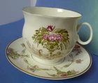 Old USSR Russian LFZ High Quality Imperial Porcelain Pair Cup & Saucer Lomonosov
